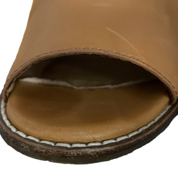 MADEWELL The Cary Peep Toe Leather Slingback Shoes size 9 - Picture 7 of 9